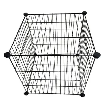 Многофункциональная комбинированная сетка из черного металла 35x35 см для хранения, шкаф-куб 
