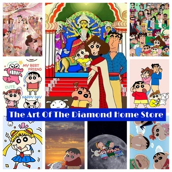 Цветные карандаши Shin 5D AB, алмазная живопись, Мозаика, Хобби, ремесло, Мультяшный набор для вышивки крестом, домашний декор ручной работы, детский подарок