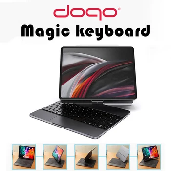 DOQO Алюминиевая Волшебная Клавиатура С Трекпадом Для iPad Pro 11 12,9 2021 2020 2018 Air 4 5 10,9 2022 Can Вращающийся На 360 ° Магнитный Чехол