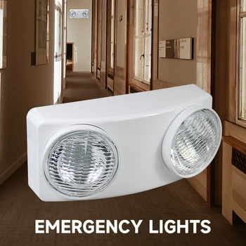 Аварийная светодиодная лампа перезаряжаемая двойная лампа индикатор безопасности бытовая сигнальная лампа лагерь больница отель торговый центр затемненное освещение