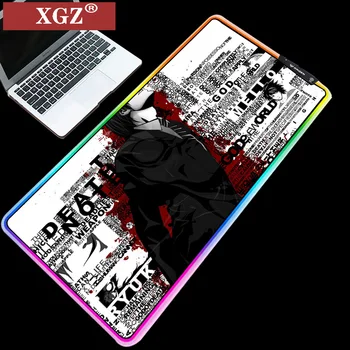 XGZ Dragon RGB Большой Коврик для мыши, Оверлок, Кромка, Светодиодный Мультяшный Резиновый коврик для ноутбука CsgoXXL, Нескользящий 400x900x2 мм, 250x350 мм, Игровой коврик