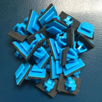 Высококачественный Формовочный зажим Clip 40ШТ 87756-1F000 Синий Боковой Пластиковый Корпус Диаметром Стержня 14 мм, Молдинги и планки для кузова