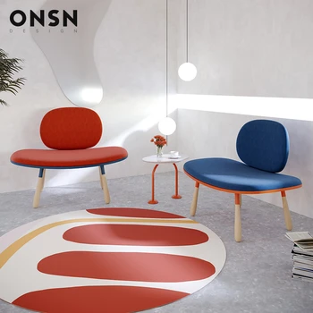 Скандинавская мебель Стулья для гостиной Креативный дизайн Ленивый диван Диван для гостиной Минималистский домашний стиль Одноместный стул для отдыха