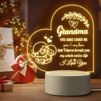Ночник для бабушки от внуков - Подарки ко Дню матери для бабушки, Подарки на день рождения для бабушки