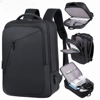 Рюкзак с трансграничной печатью логотипа, высококачественная модная деловая сумка для ноутбука, рюкзак большой емкости.