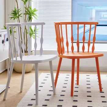 Дизайнерские стулья для гостиной Пластиковые Индивидуальные Стулья для столовой Современная опора для спины Sedie Da Pranzo Мебель для комнаты MQ50KT