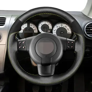 Сшитый вручную Черный Замшевый Чехол На Руль Автомобиля Seat Leon FR|Cupra MK2 1P Ibiza FR 6L 2005-2009