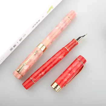 Роскошная Высококачественная авторучка, акрил, 0,5 мм, ручка для каллиграфии, Канцелярские Принадлежности, Деловые Офисные Чернильные ручки